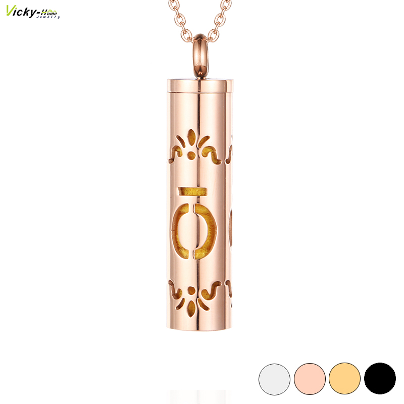 Diffuser Necklace Locket - 男性と女性のためのアロマセラピーメダリオン,ステンレス鋼のジュエリー,エッセンシャルオイルディフューザー,素晴らしいオファー