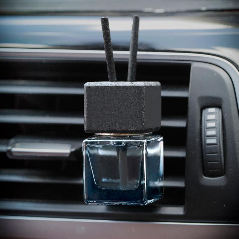 Diffuser Necklace Locket - ★ ▲ 1個入り 車用装飾 正方形 車載ガラスボトル