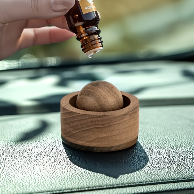 Home Fragrance Homemade - 車＆家庭用エッセンシャルオイルディフューザー - 木製ミニキュートナチュラルフレグランスディフューザー、寝室、リビングルーム、バスルームに最適