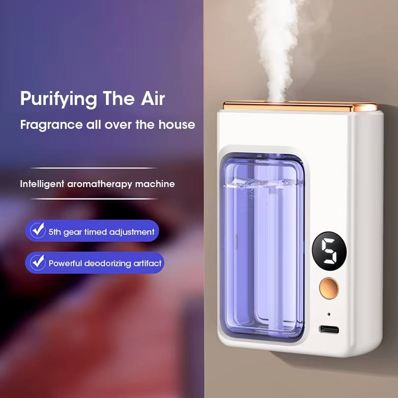 Home Fragrance Products - 40ML 自動ホームフレグランスマシン エッセンシャルオイルディフューザー ネブライザー 香水香りマシン キッチンとトイレの消臭に
