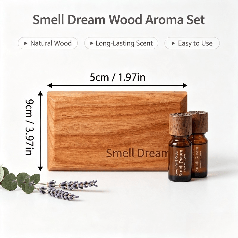 車用芳香剤 ウォームアンバー 木製フレグランスブロック 3個 - Home Fragrance Aroma Set のレビューと価格