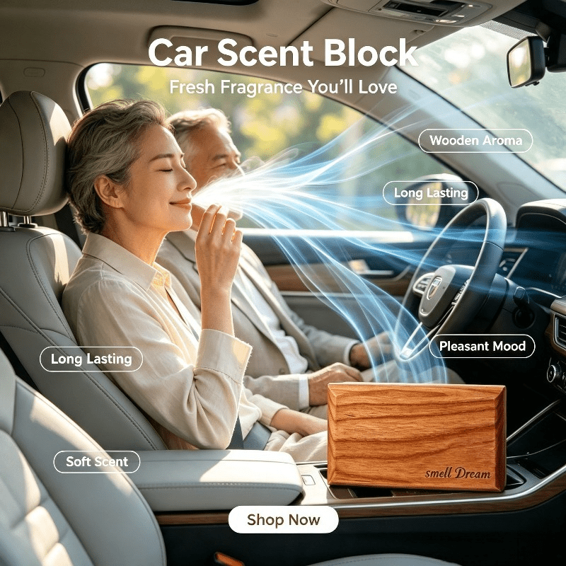 車用芳香剤 ウォームアンバー 木製フレグランスブロック 3個 - Home Fragrance Aroma Set のレビューと価格