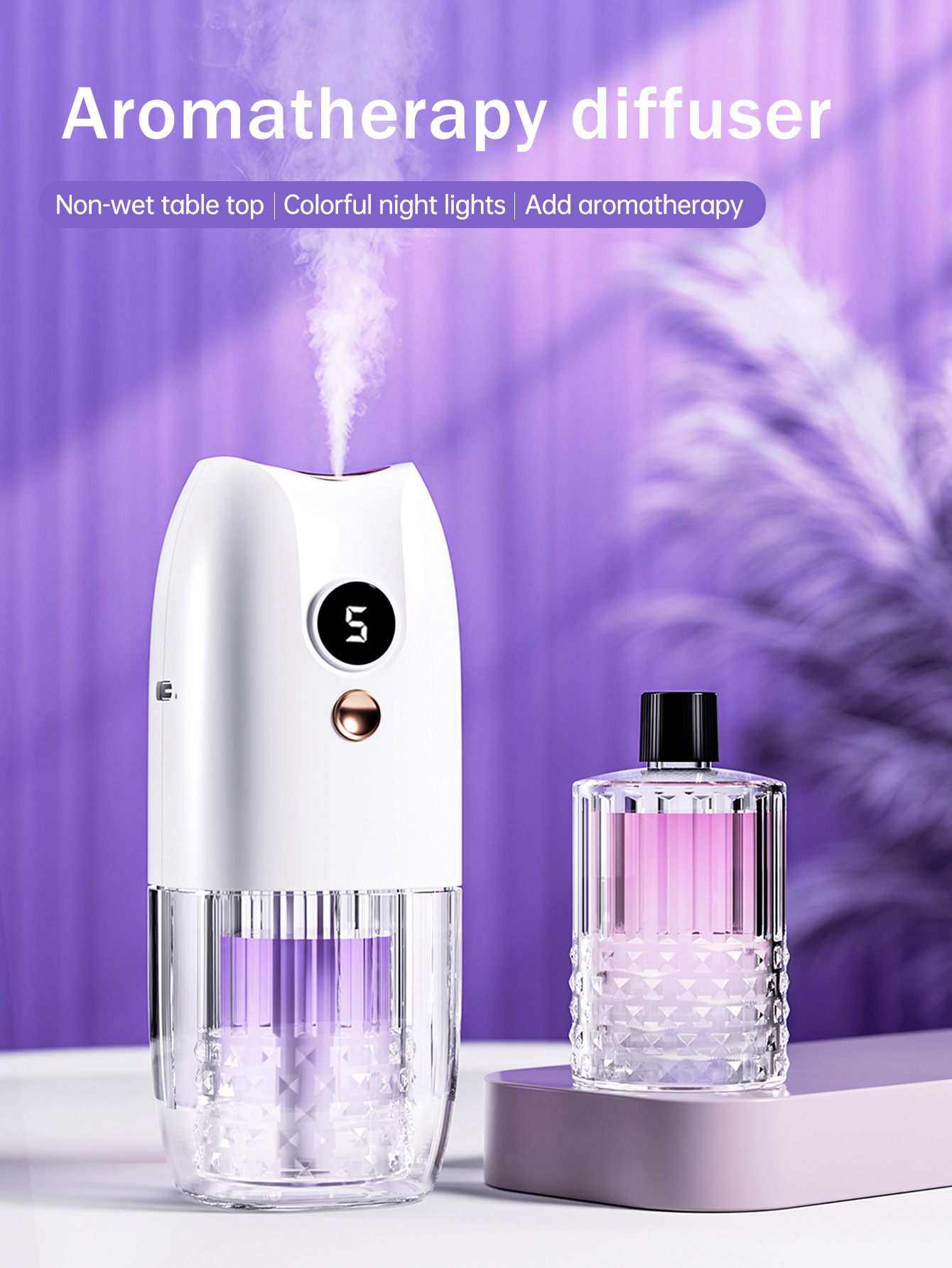 多機能充電式ポータブルアロマディフューザーエッセンシャルオイ - Home Fragrance System のレビューと価格