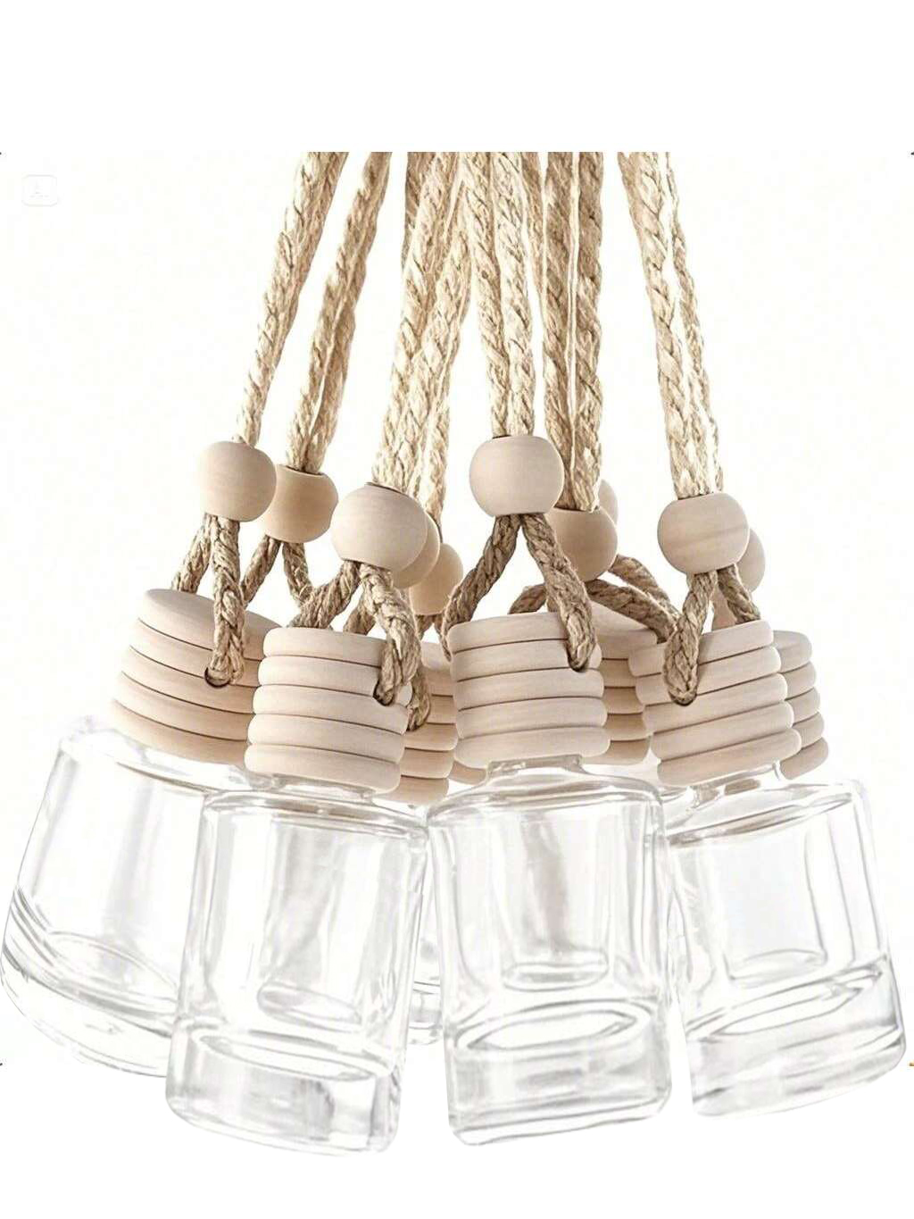 20 個ぶら下げ車芳香剤空の透明なガラスエッセンシャルオイル - Diffuser Necklace Locket のレビューと価格