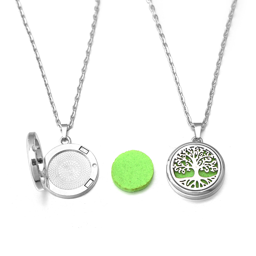 ファッション天使の羽蝶パターン 28 ミリメートルアロマネッ - Diffuser Necklace Locket のレビューと価格