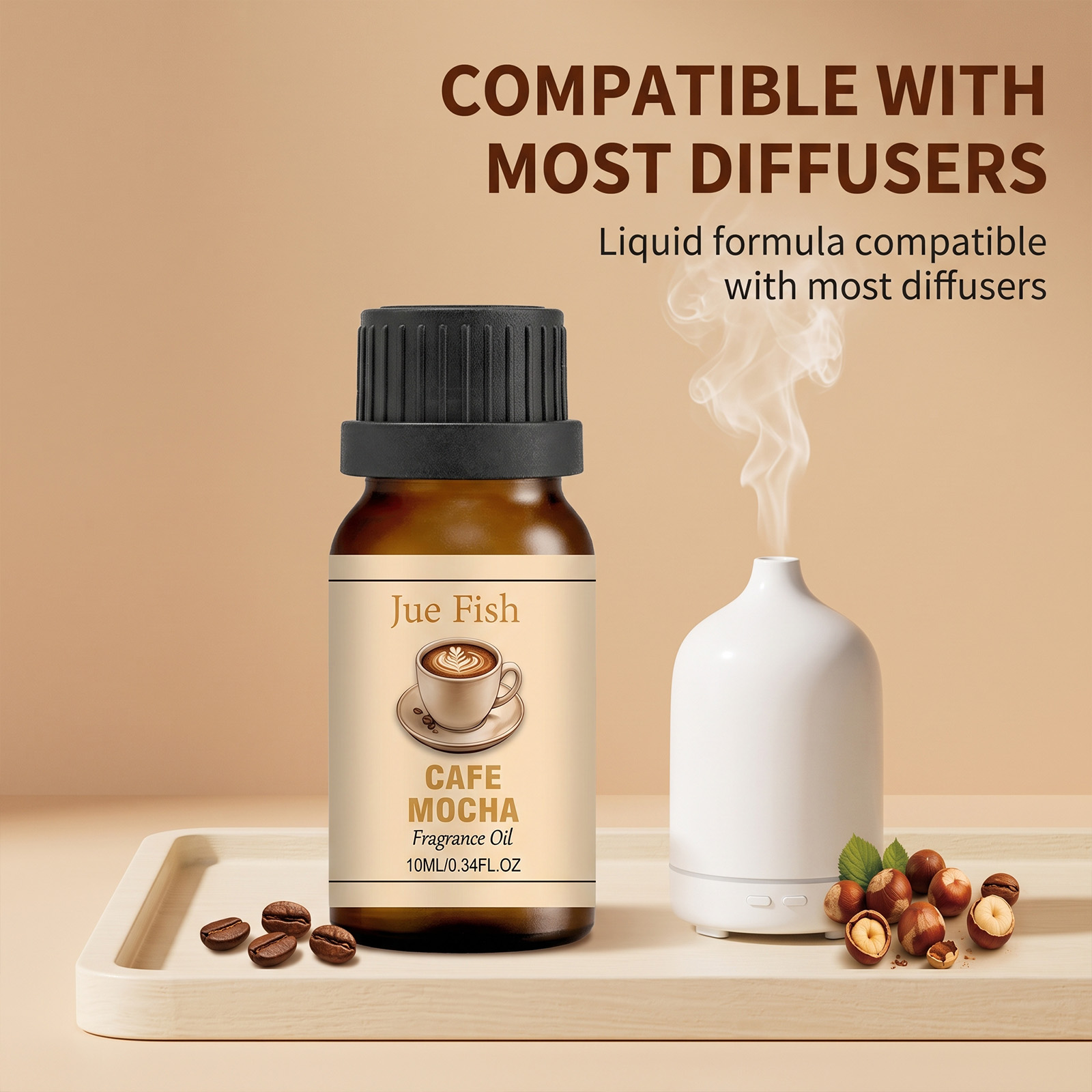 コーヒーショップの香りのフレグランスオイルセット、トータルア - Home Fragrance Aroma Set のレビューと価格