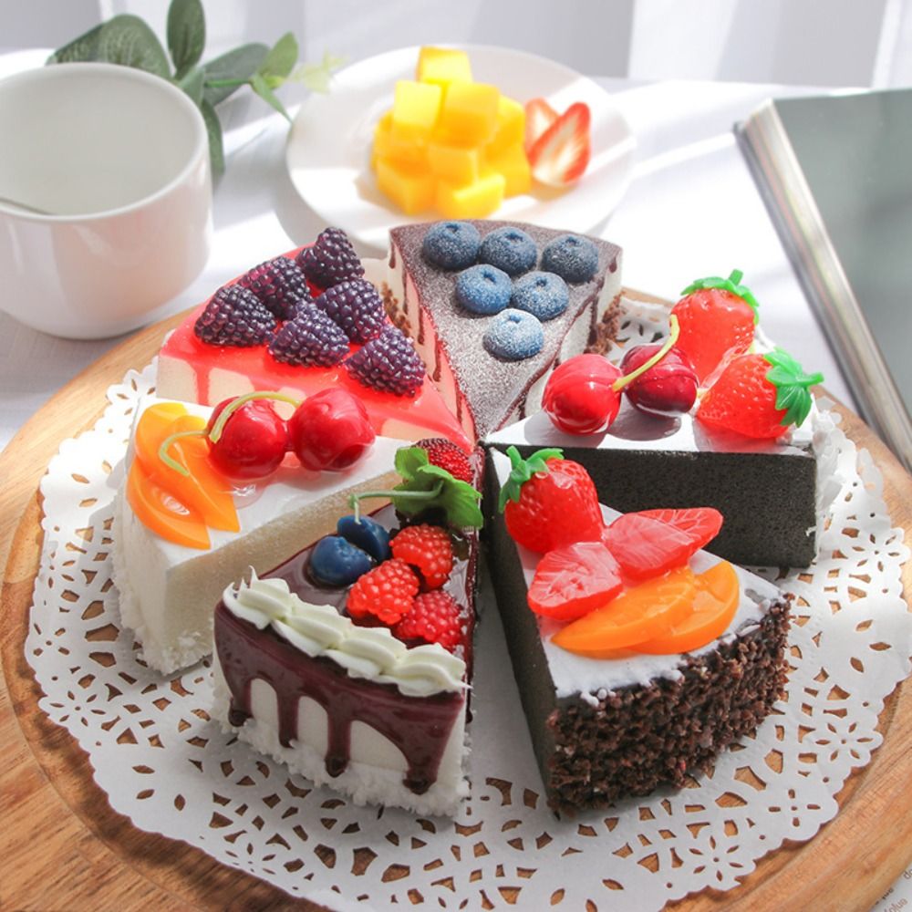 多目的三角ケーキシミュレーションケーキPU素材ケーキ模型とし - Shop Home Fragrance のレビューと価格