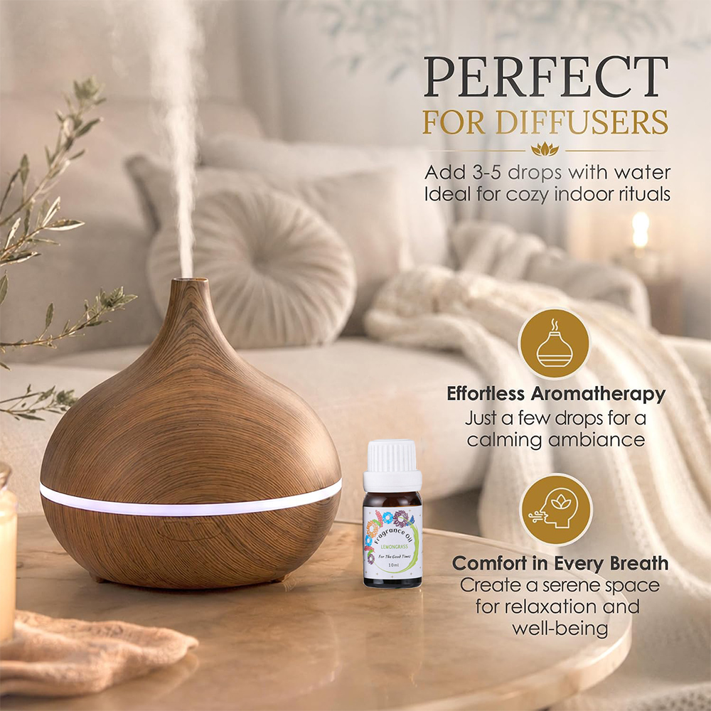家庭用ディフューザー用エッセンシャルオイル 6本セット フレ - Home Fragrance Lemongrass のレビューと価格