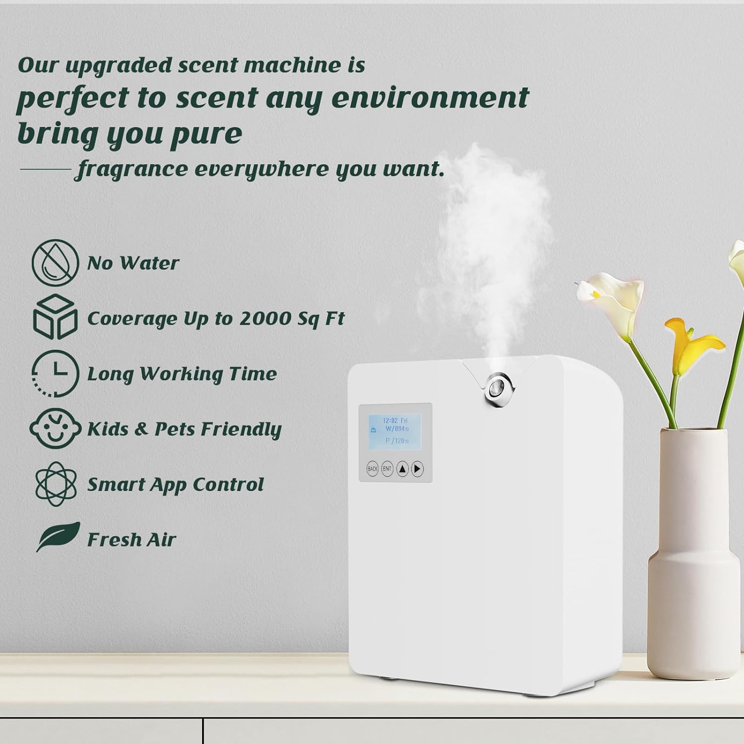 アロマディフューザー 300 ミリリットル WIFI 制御エ - Home Fragrance System のレビューと価格