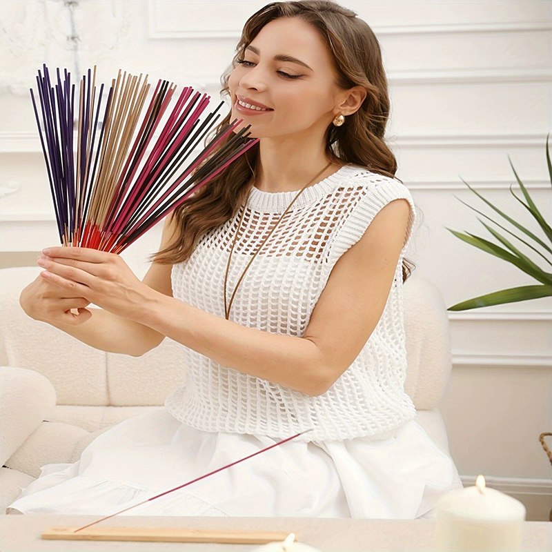 長持ちする多色竹製線香 セージ、ラベンダー、ローズ、レモング - Home Fragrance Lemongrass のレビューと価格