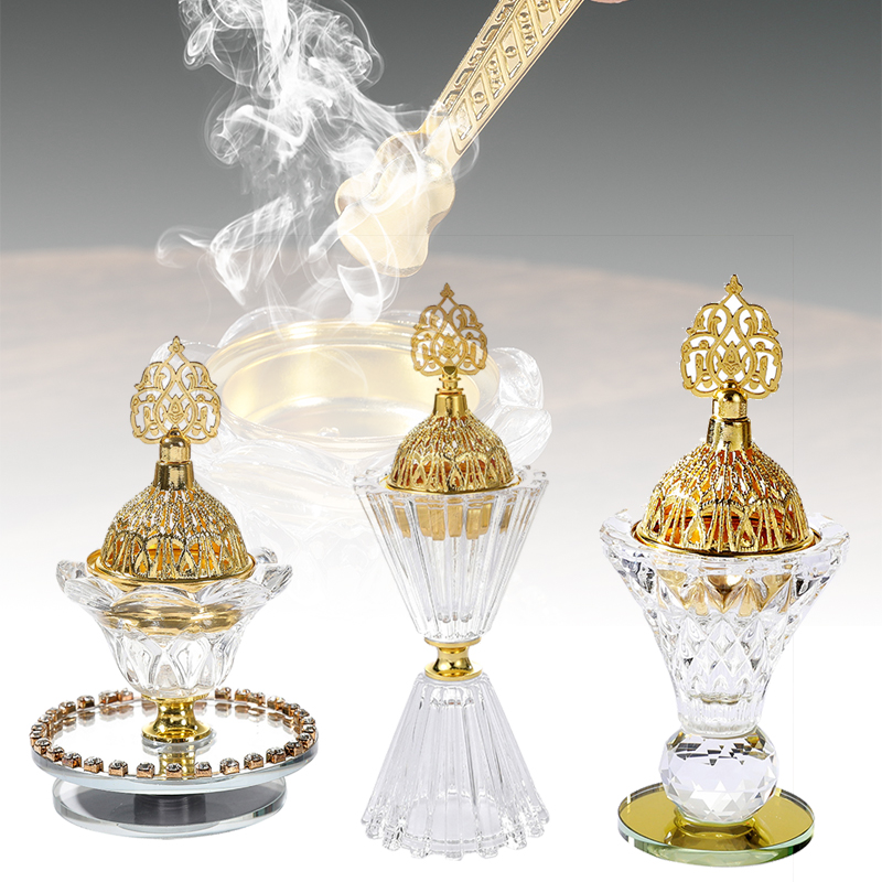 1pc ガラス香炉セットデスクトップ飾りポータブルクリエイテ - Home Fragrance Aroma Set のレビューと価格